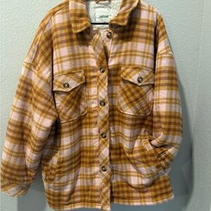 Aerie Plaid Shacket NWOT
